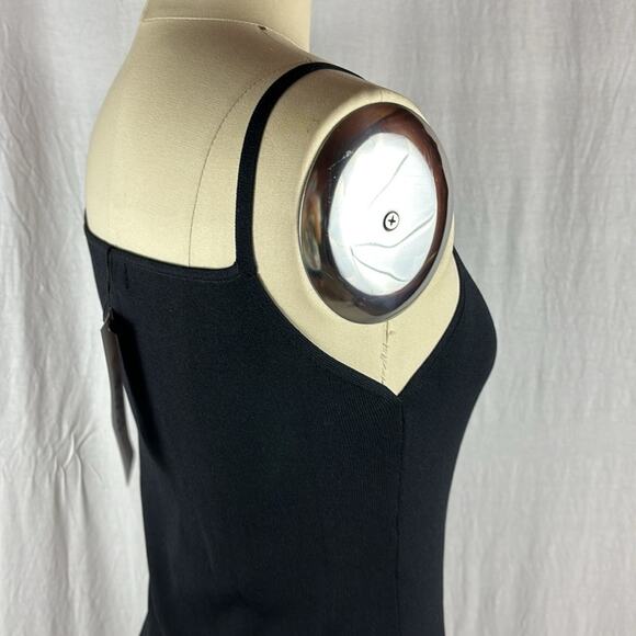 Pretty Guide Rib Knit Tank Dress in Black - Picture 4 of 7